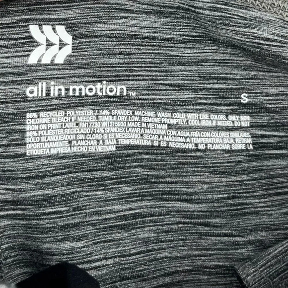 All in Motion Leggings Womens Sz Small Gray Heather Wide Waistband High Rise - Picture 10 of 11